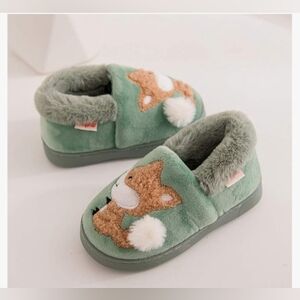 Adorable, Mario,Green Unisex,Size 14-15,Fox Kids Slippers